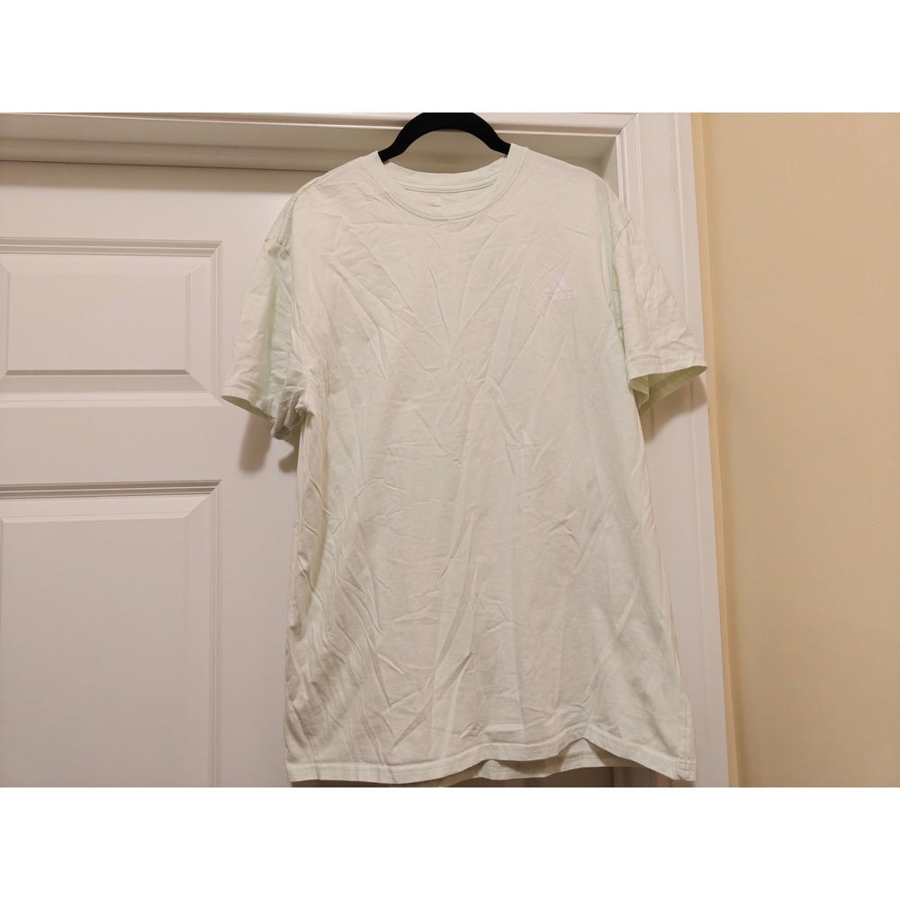 Adidas Golf Mens Mint Green Cotton Crewneck T-Shirt‎ Large ADVR2002 RN88387
